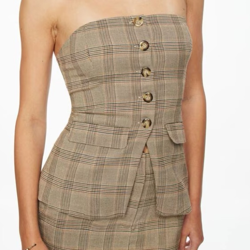 Buttoned Corset Tube